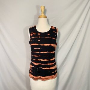 Bleached Stripe Tiger-inspired Summer Tank